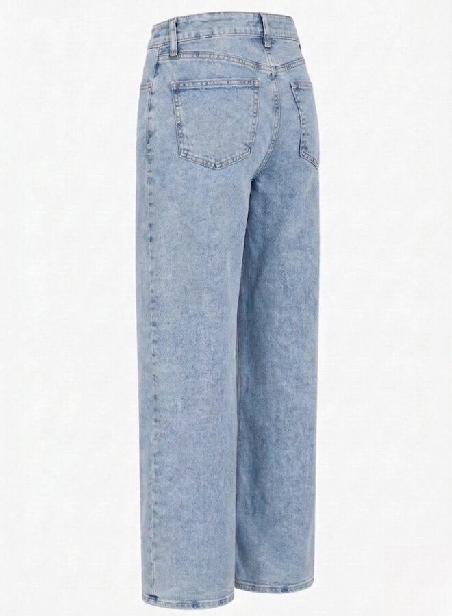 Stoere jeans dubbele naad blauw
