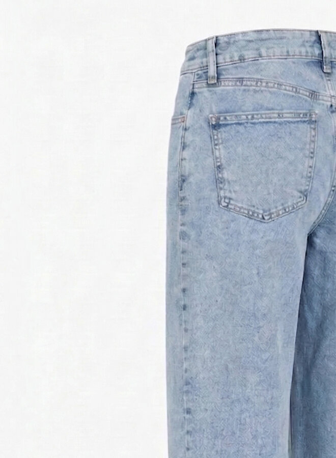 Stoere jeans dubbele naad blauw