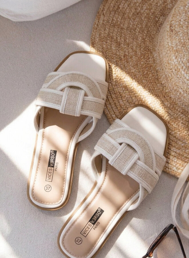 Slipper Hermes extra dupe off white