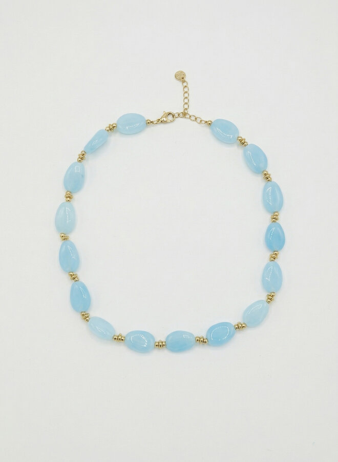 Kralen ketting Suus blauw