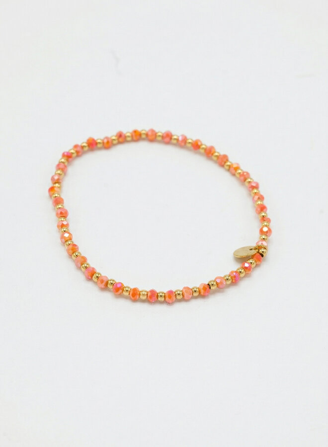 Kralenarmband oranje Fenna