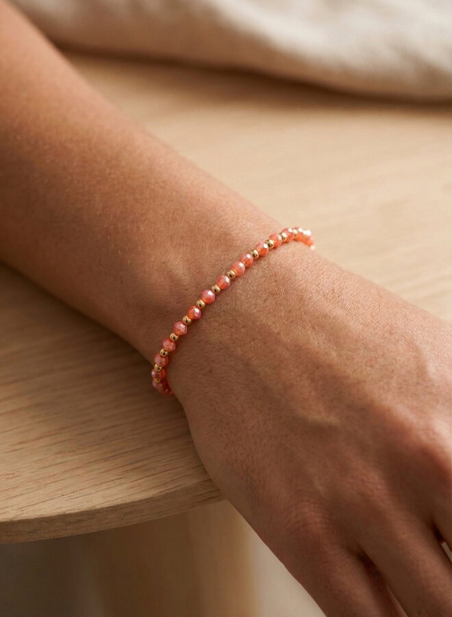 Kralenarmband oranje Fenna