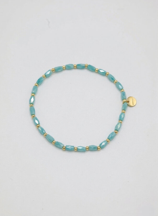 Kralenarmband turquoise Els