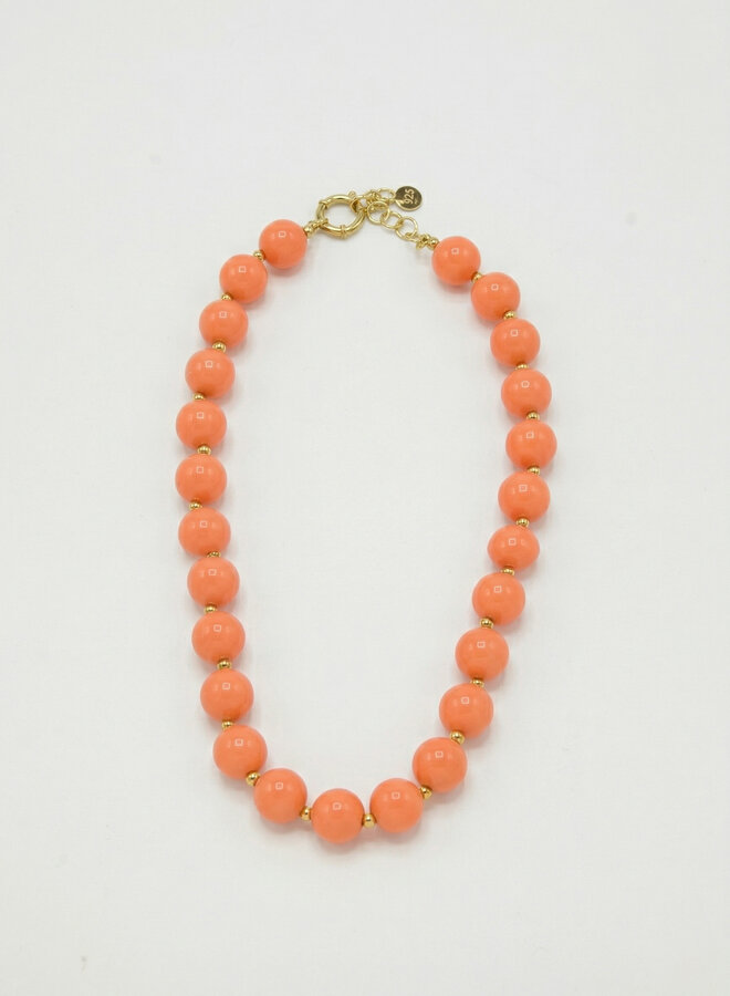 Midi kralen ketting koraal