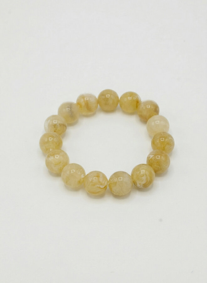 Kralen armband Lexie beige