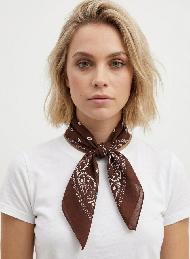 Bandana sjaaltje chocolade