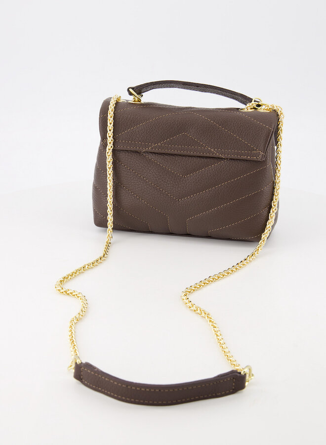 Leren tas Celine donkerbruin