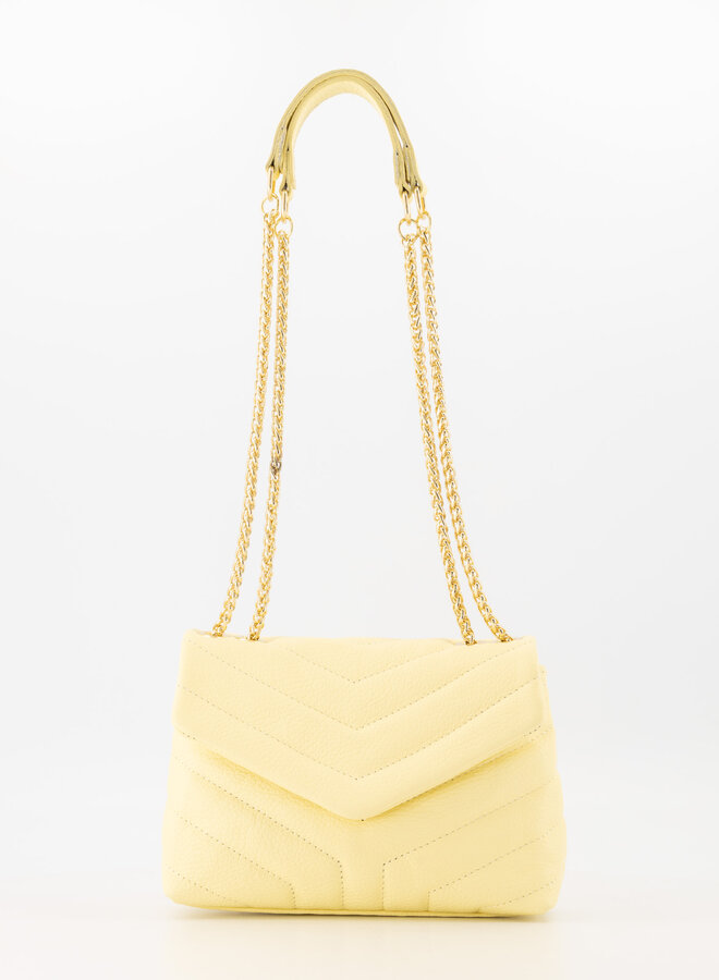 Leren tas Celine butteryellow