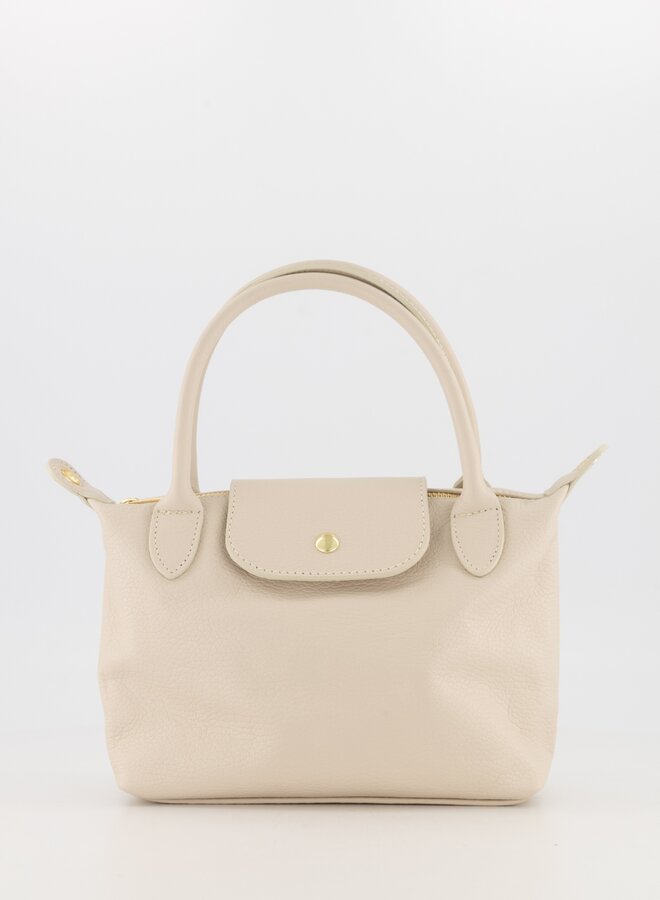 Leren tas Channie ecru