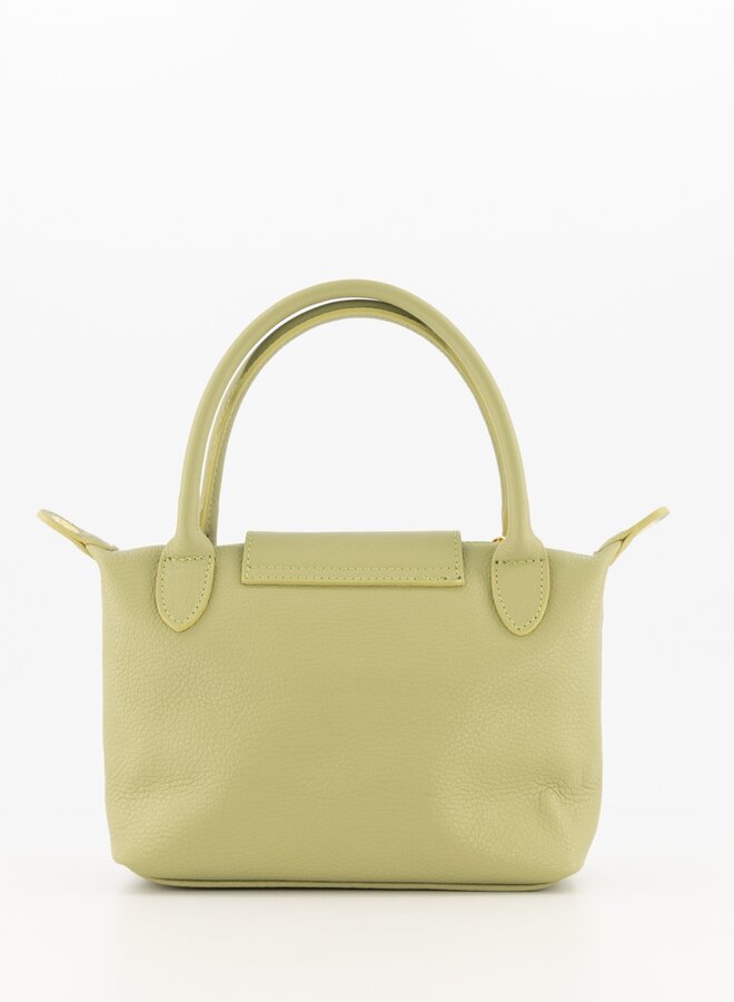 Leren tas Channie mosgroen