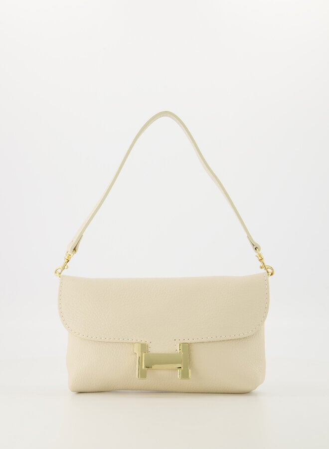 Leren tas hermes dupe ecru
