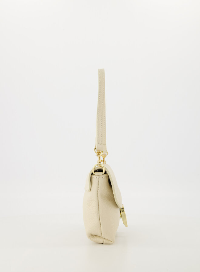 Leren tas hermes dupe ecru