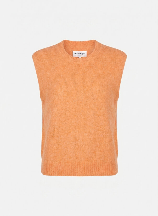 Pullover gebreid oranje
