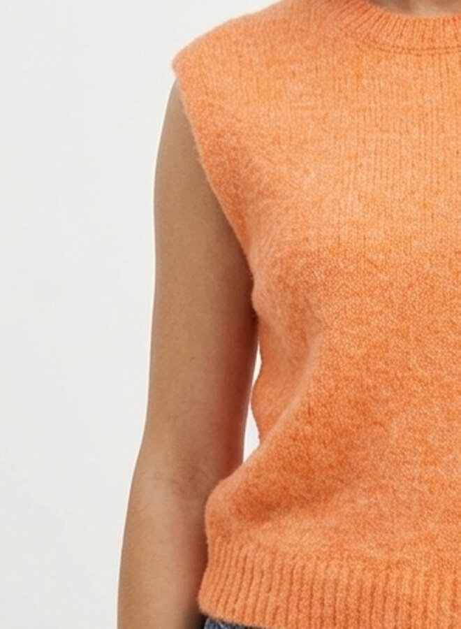 Pullover gebreid oranje