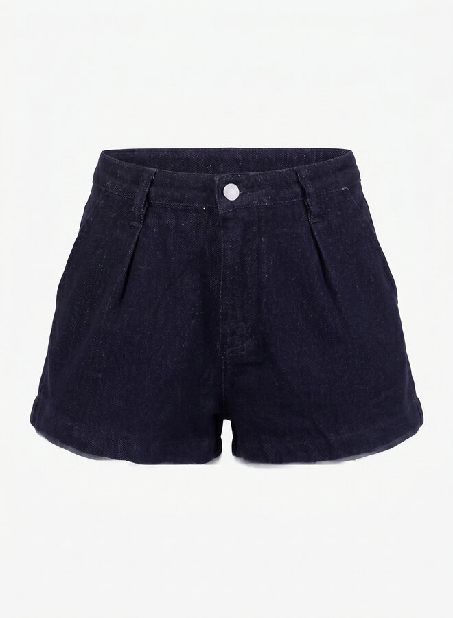 Jeans short donkerblauw