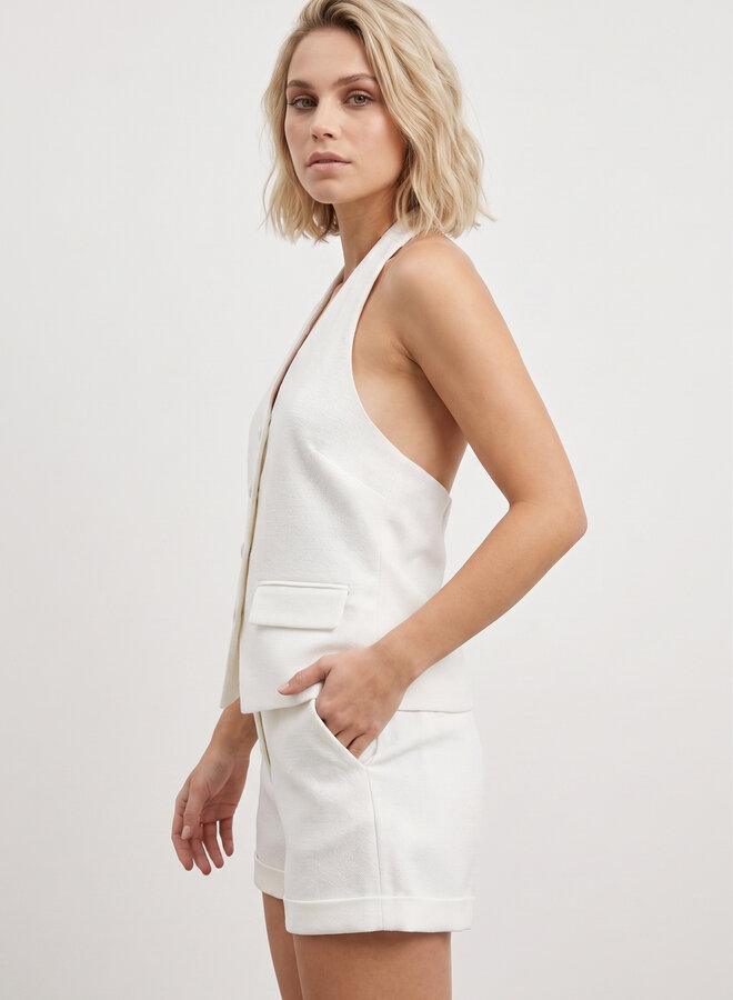 Zomers short wit