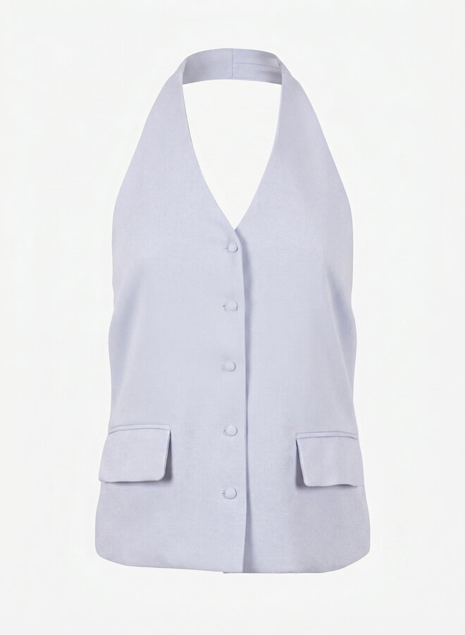 Zomers gilet blauw