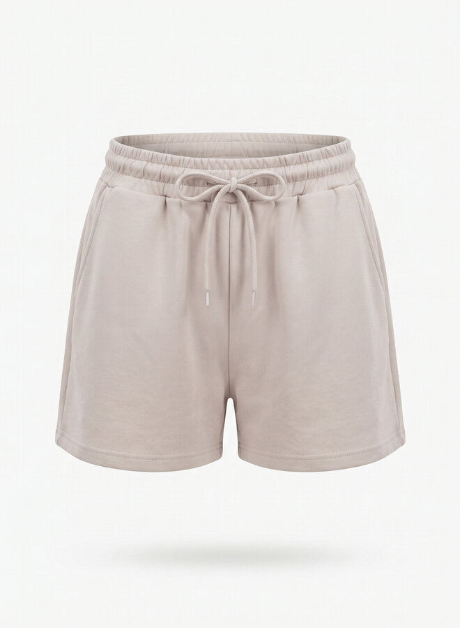 Zacht short viscose taupe