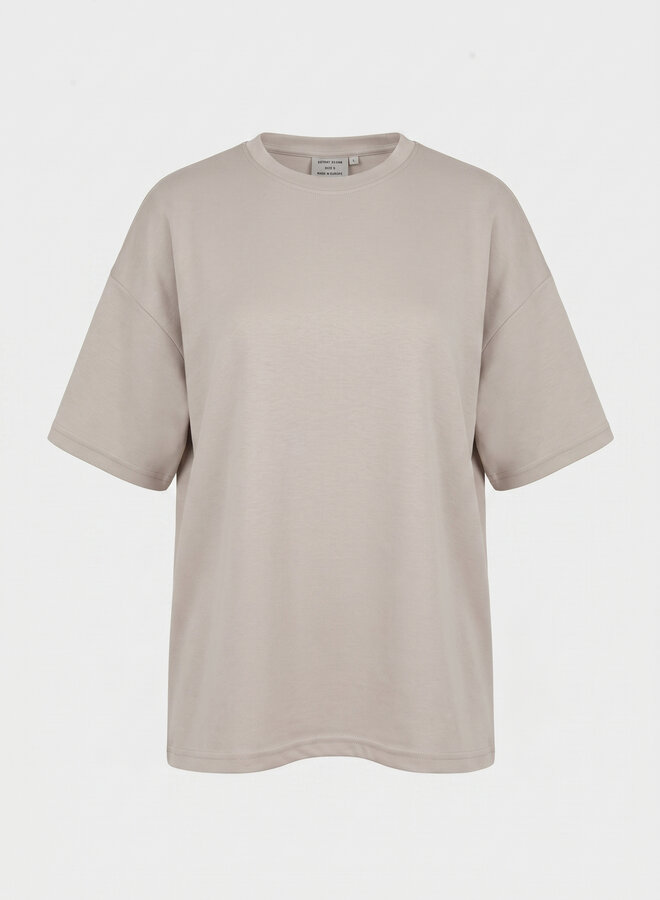 Zacht shirt viscose taupe