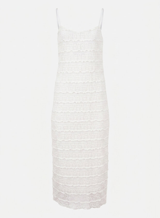 Zomerjurk ruffles wit