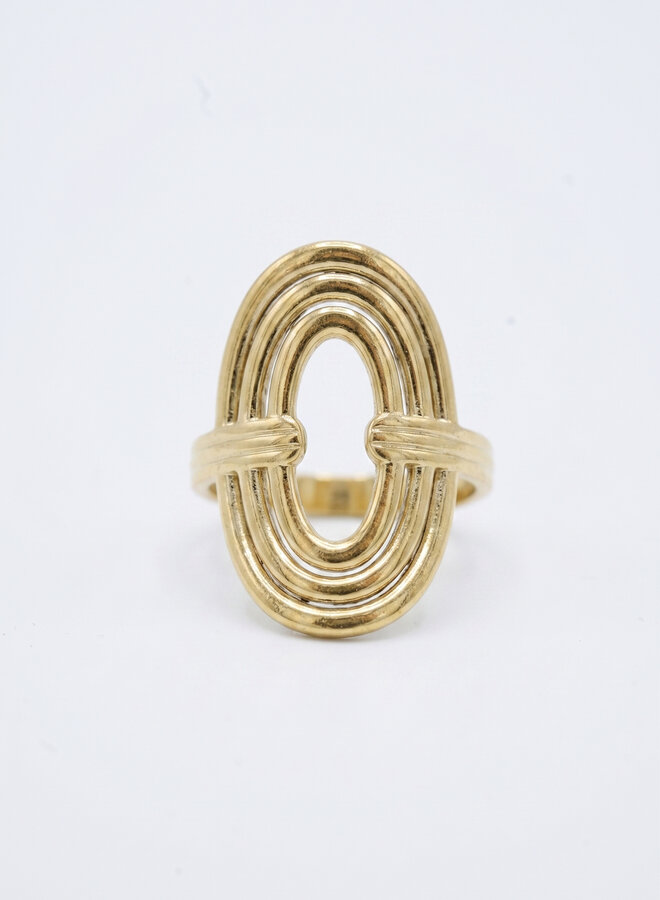 Statement ring open circle