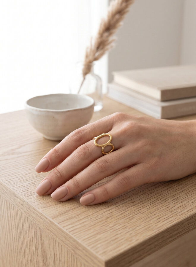 Ring open circles