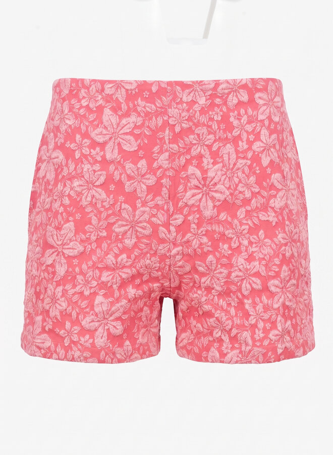 Short peplum roze