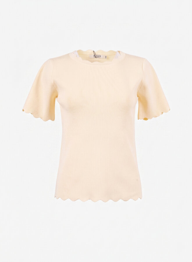 Top met zigzag details groen