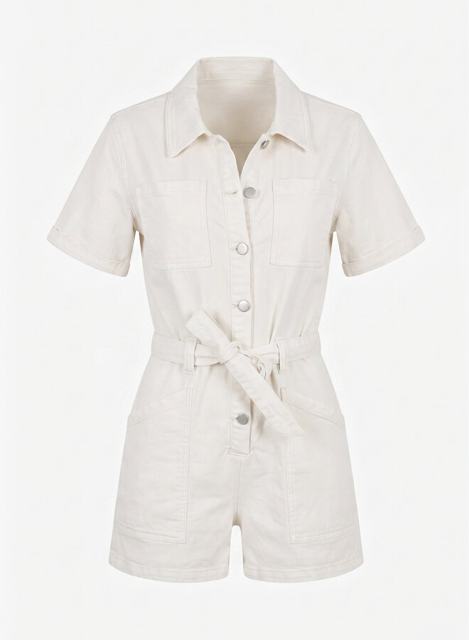 Playsuit jeans beige