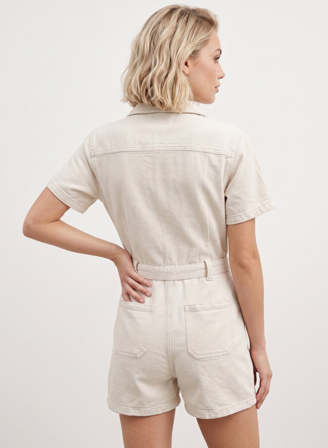 Playsuit jeans beige
