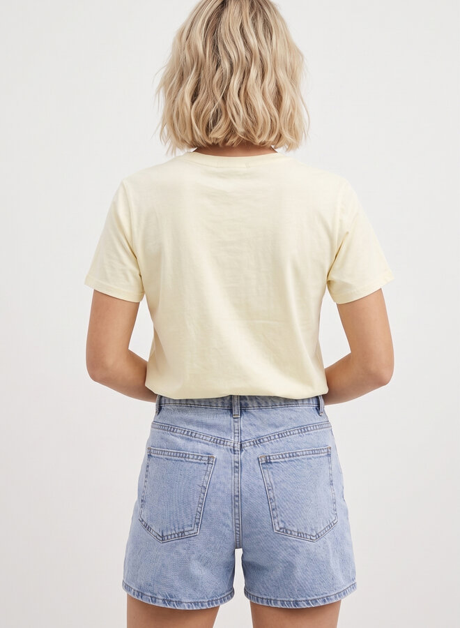 Katoenen shirt Sadie geel