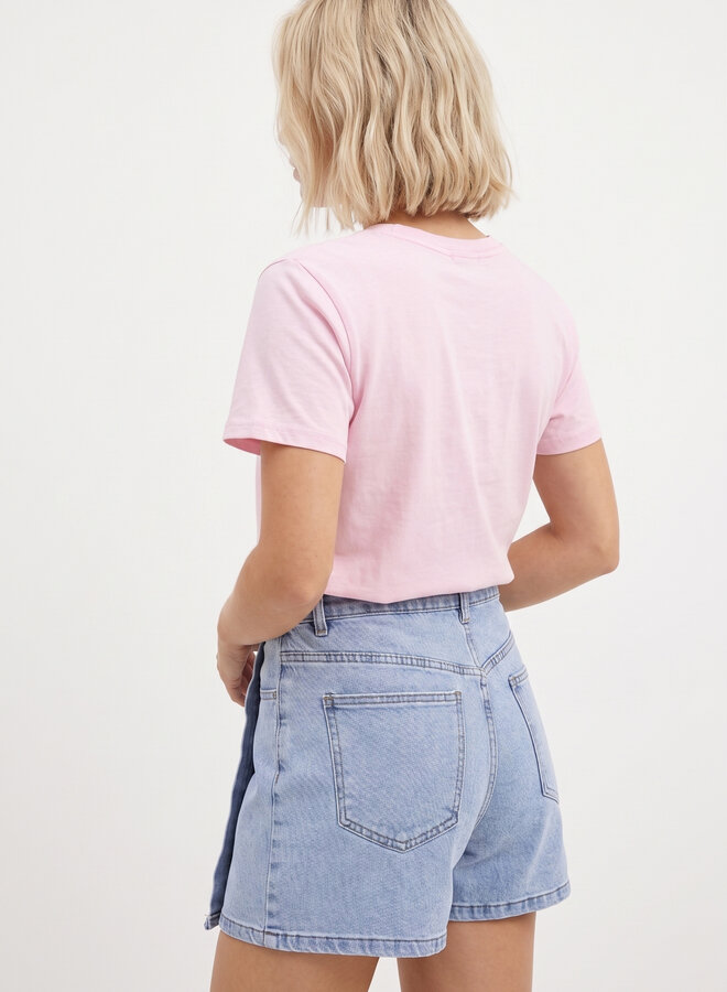Katoenen shirt Sadie roze