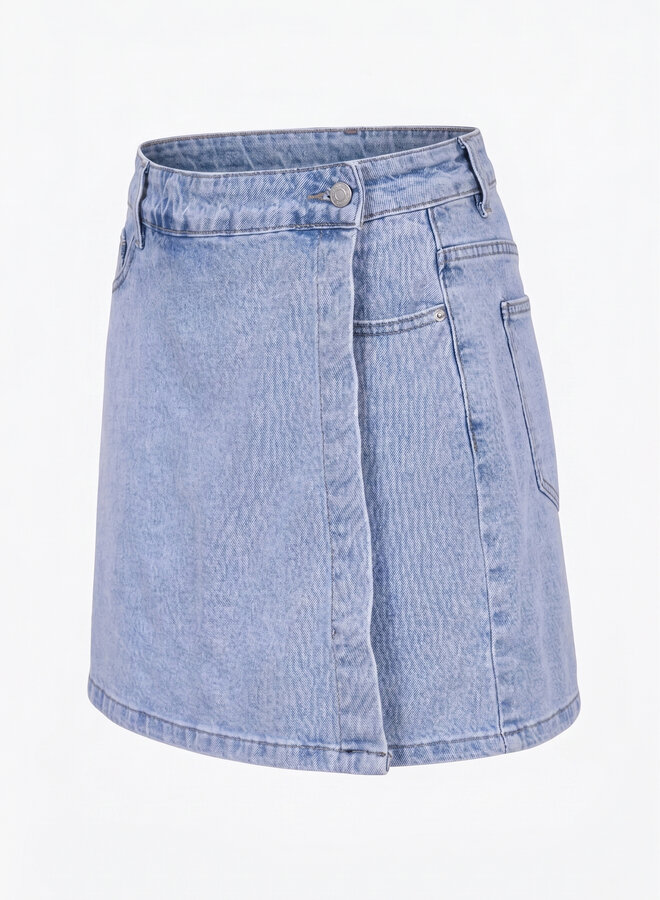 Jeans skort lichtblauw