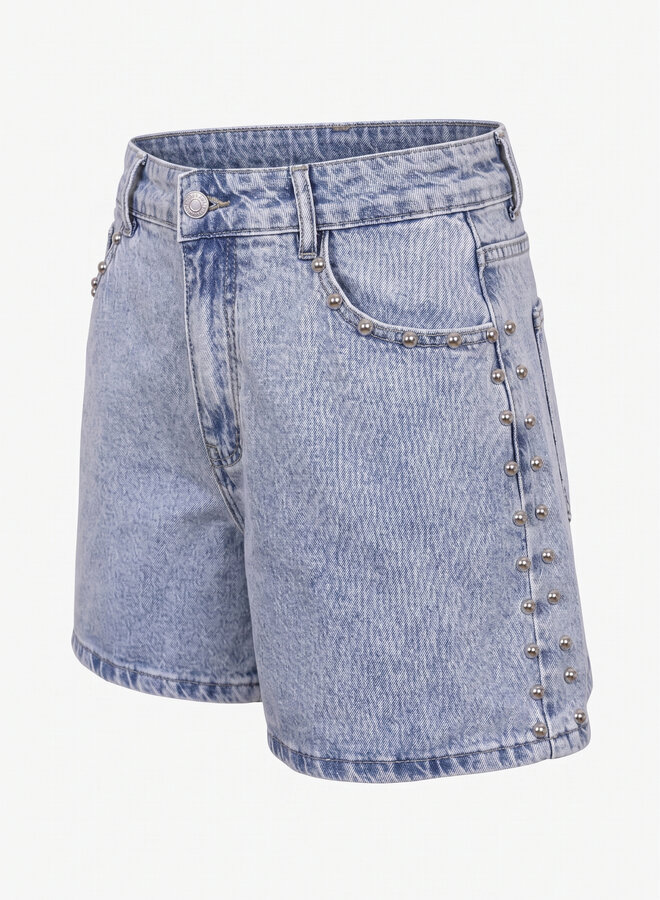 Jeans short met studs