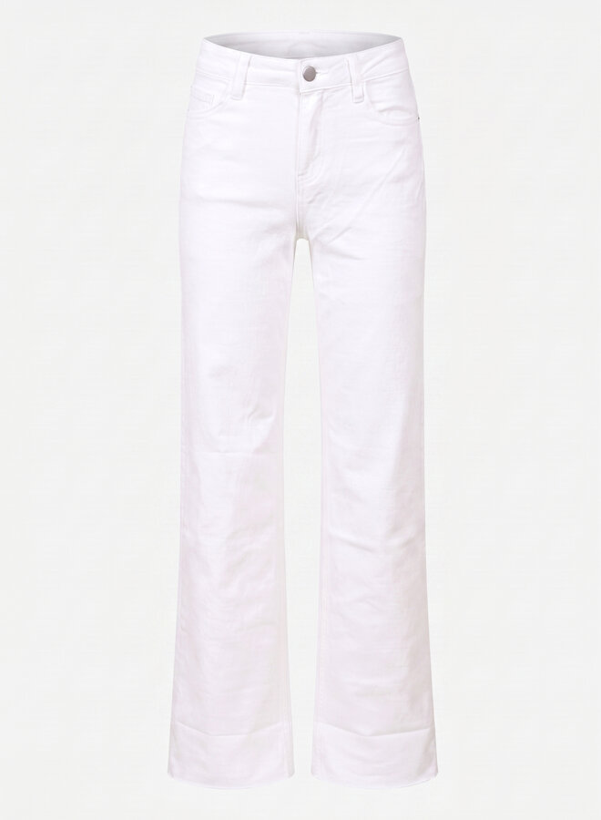 Wide leg jeans extra lang wit