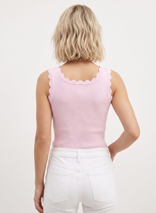 Topje zigzag roze