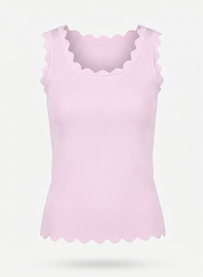 Topje zigzag roze