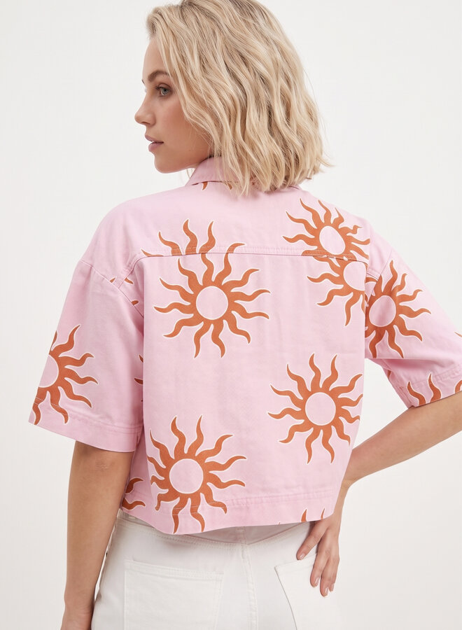Jeans top sunshine roze