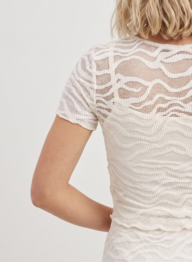 Zomer top beach beige