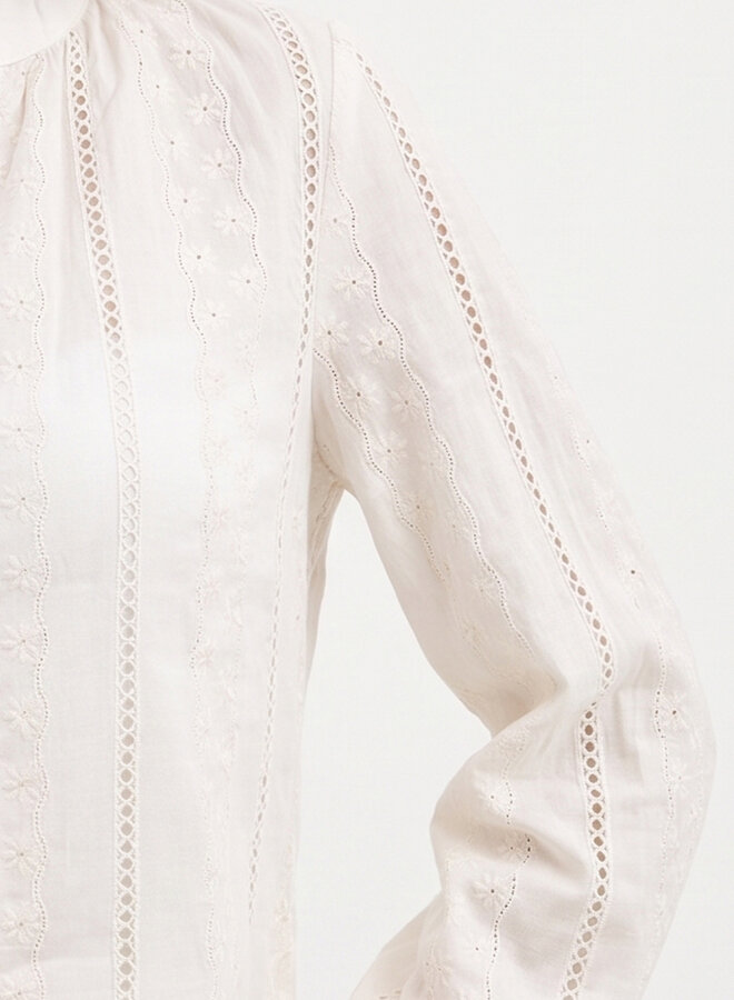 Katoenen blouse creme Siva
