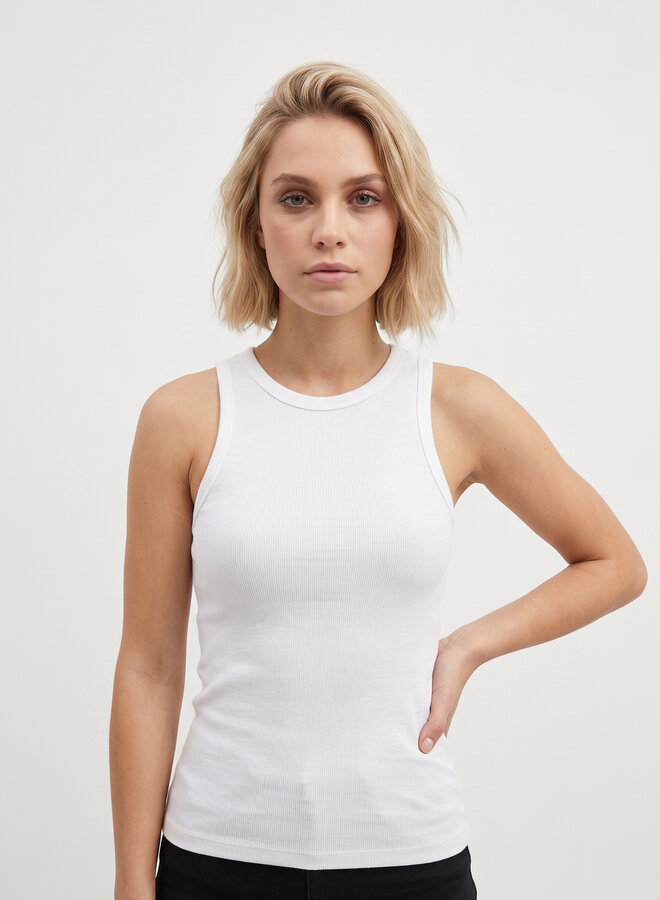 Tank top hemd wit