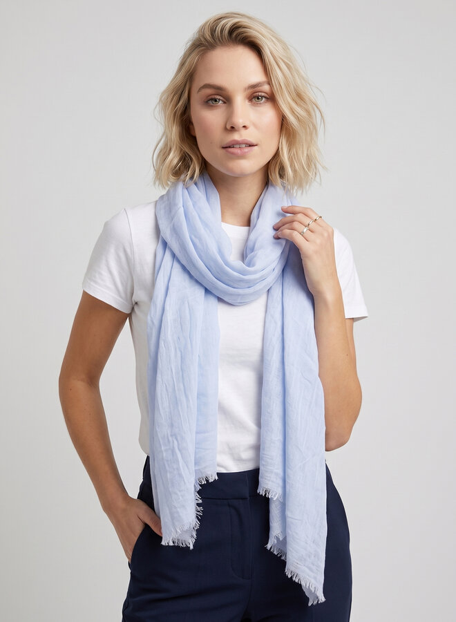 Sjaal Edith effen blauw