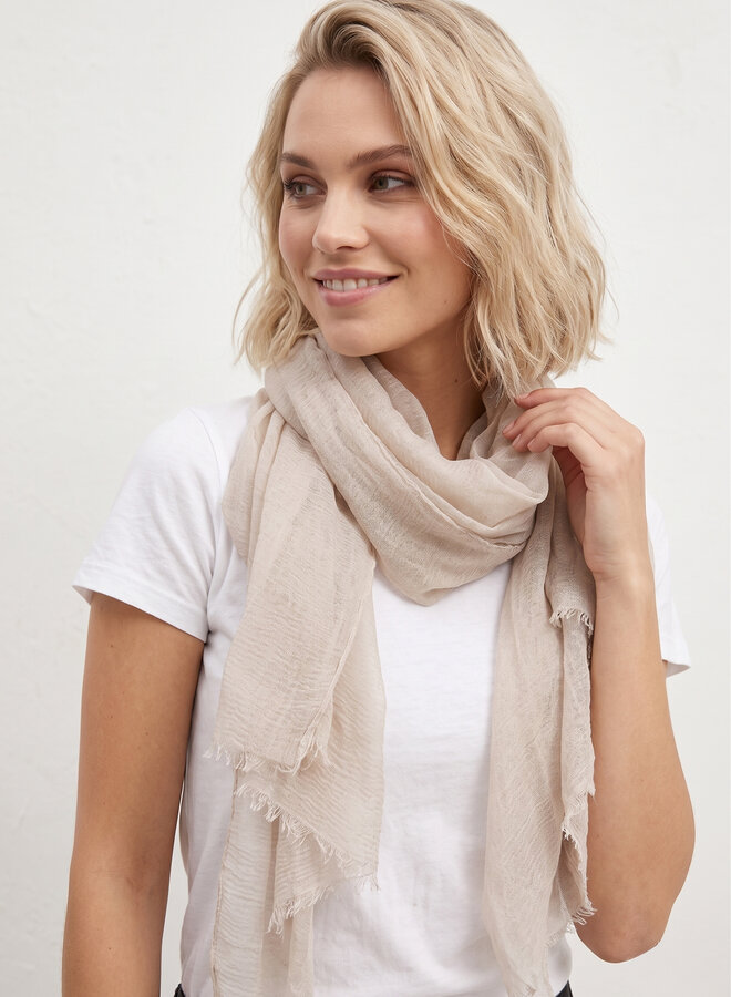 Sjaal Edith effen taupe