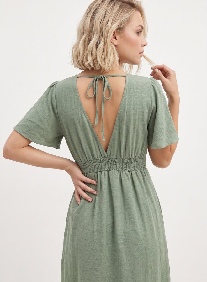 Groene zomerjurk Savi