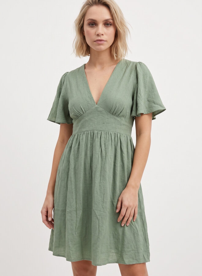Groene zomerjurk Savi