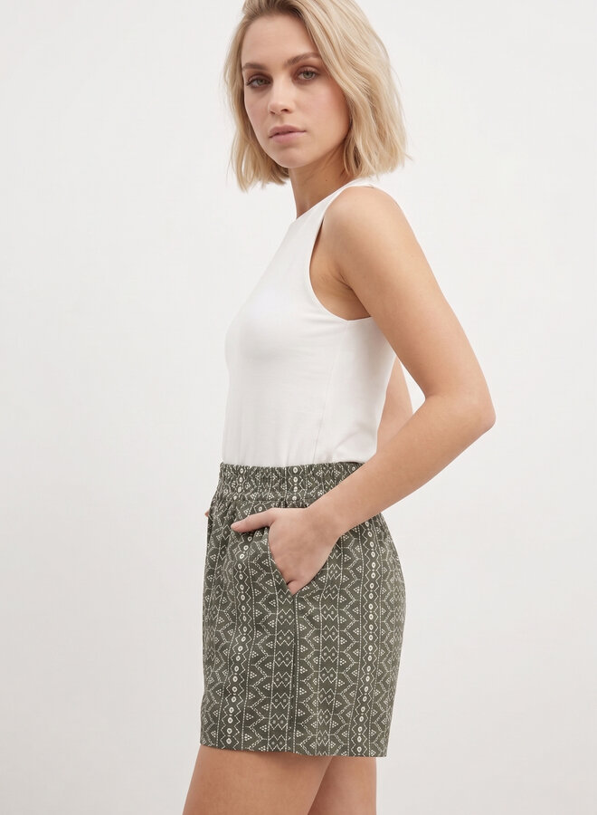 Broderie short Jumell groen