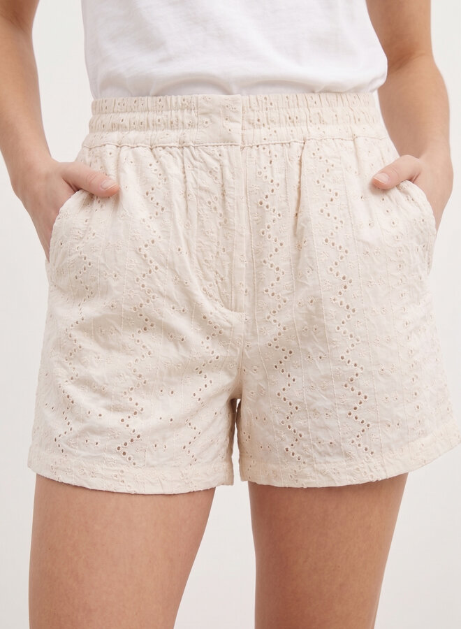 Broderie short Jumell beige