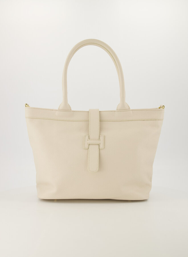 Leren tas Hermes dupe Hayla ecru