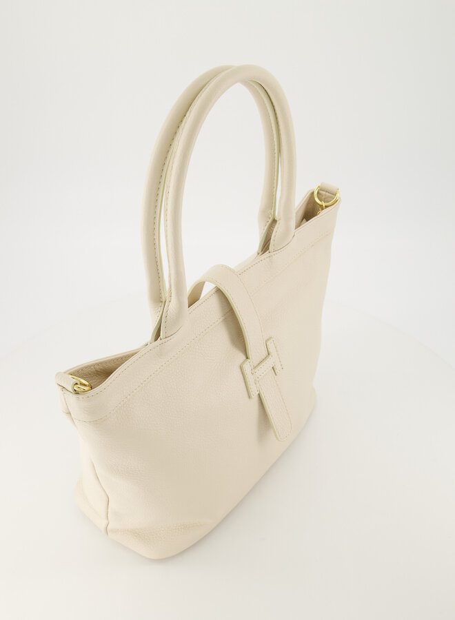 Leren tas Hermes dupe Hayla ecru