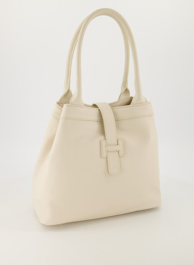 Leren tas Hermes dupe Hayla ecru